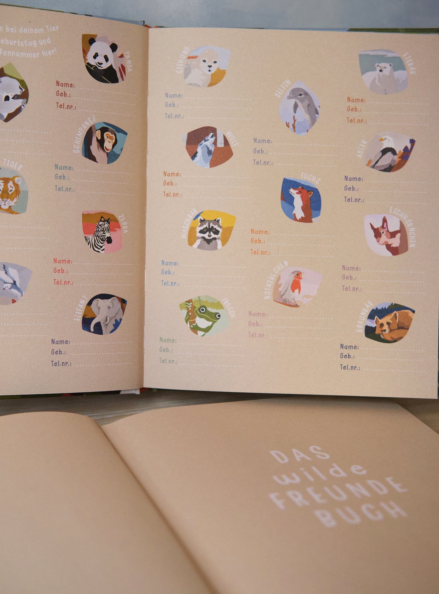 Das wilde Freundebuch | Atelier Freudenthal | Geburtstagskalender | hochwertig und nachhaltig | in Deutschland produziert | selfpublisher | schöne Dinge für Kinder im Alter von 5-12 Jahren (und darüber hinaus)