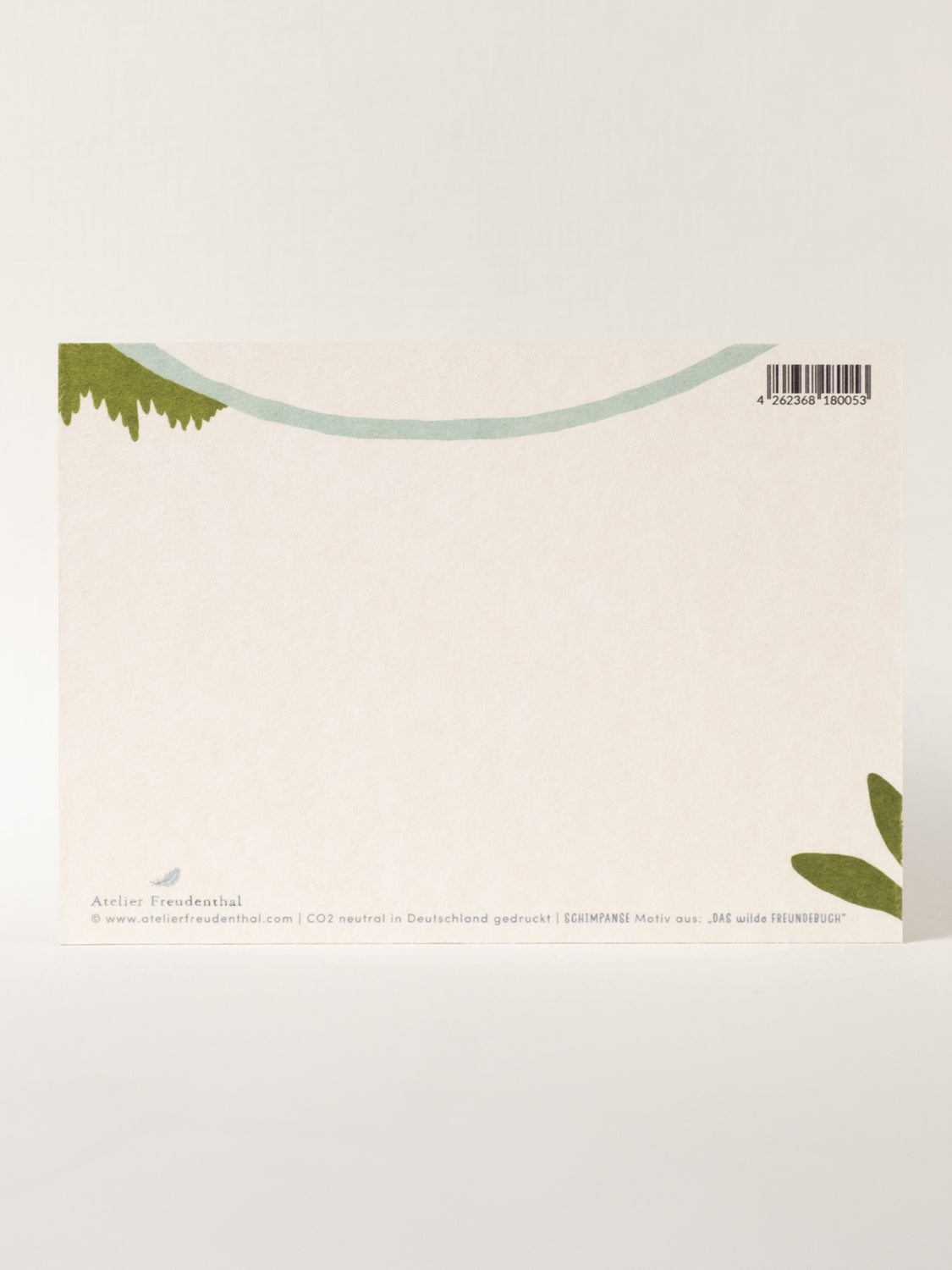 Postkarte | mini Kunstdruck SCHIMPANSE