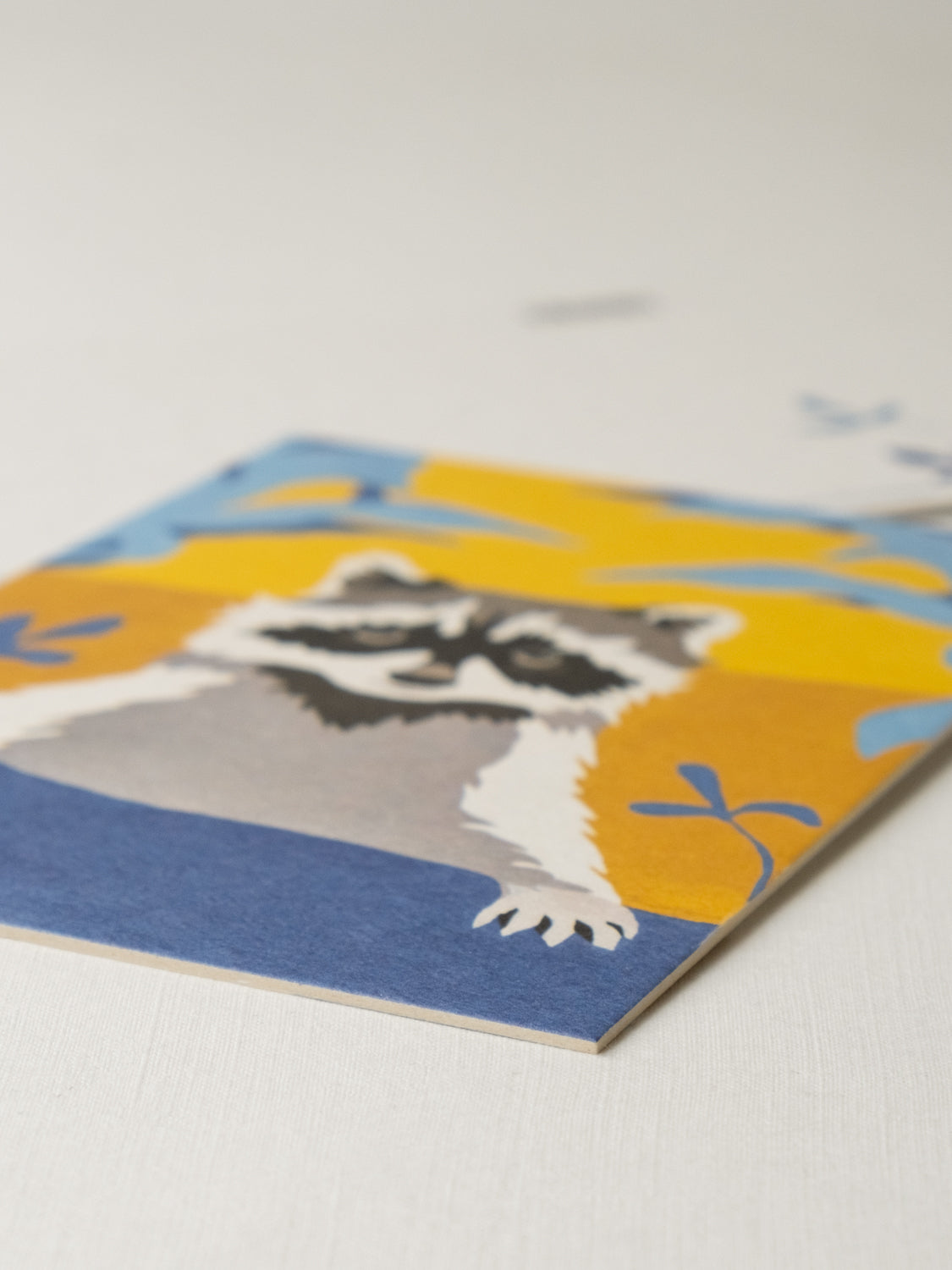 Postkarte | mini Kunstdruck WASCHBÄR
