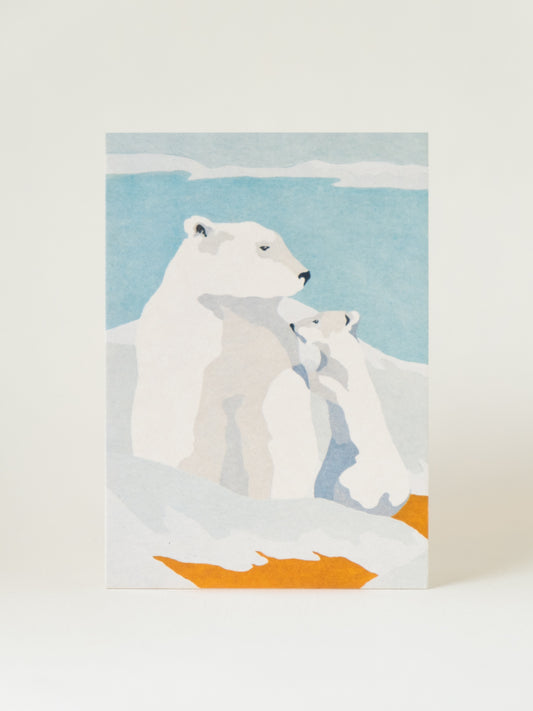 Postkarte | mini Kunstdruck EISBÄR