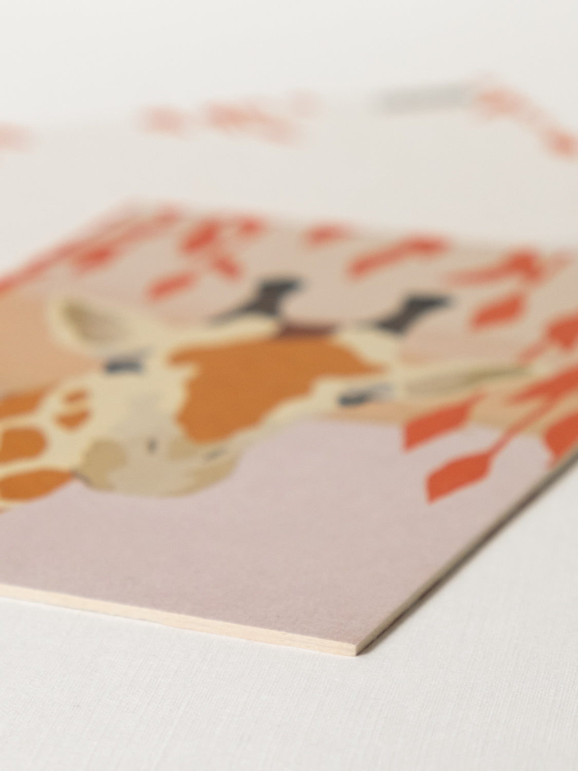 Postkarte | mini Kunstdruck GIRAFFE