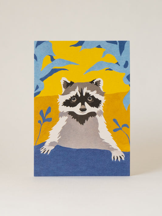 Postkarte | mini Kunstdruck WASCHBÄR